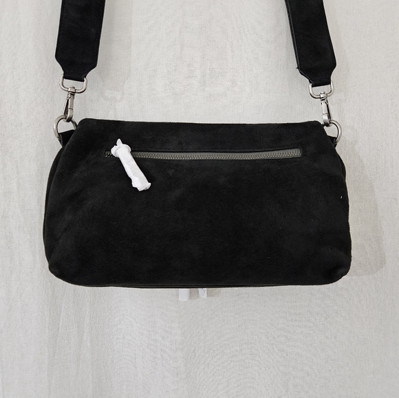 Free People Amara Crossbody Bag in Black Suede - Picture 7 of 16